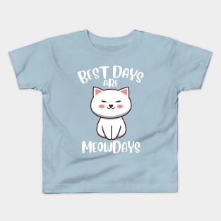 Best Days Are Meowdays Kawaii Kids T-Shirt